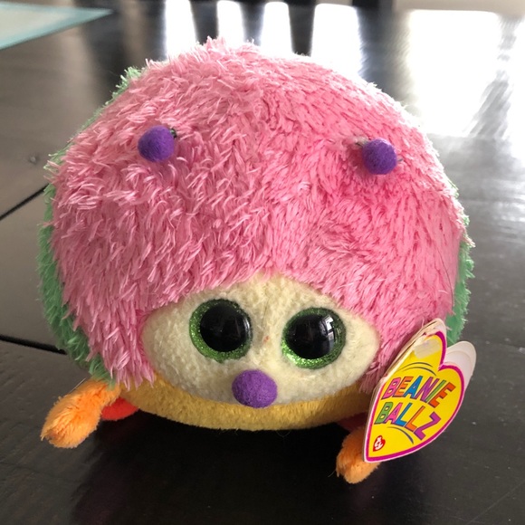 Ty Beanie Ballz 2011 Gumdrop the caterpillar - Picture 1 of 7
